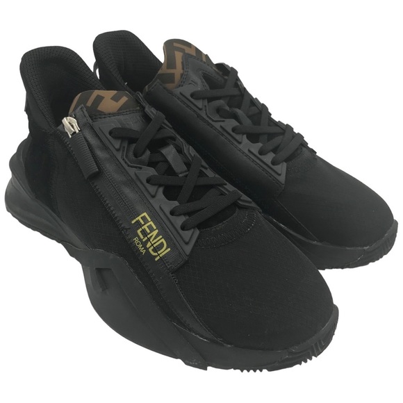Fendi Other - SALE! Fendi Flow Black Nylon Low Top Sneakers